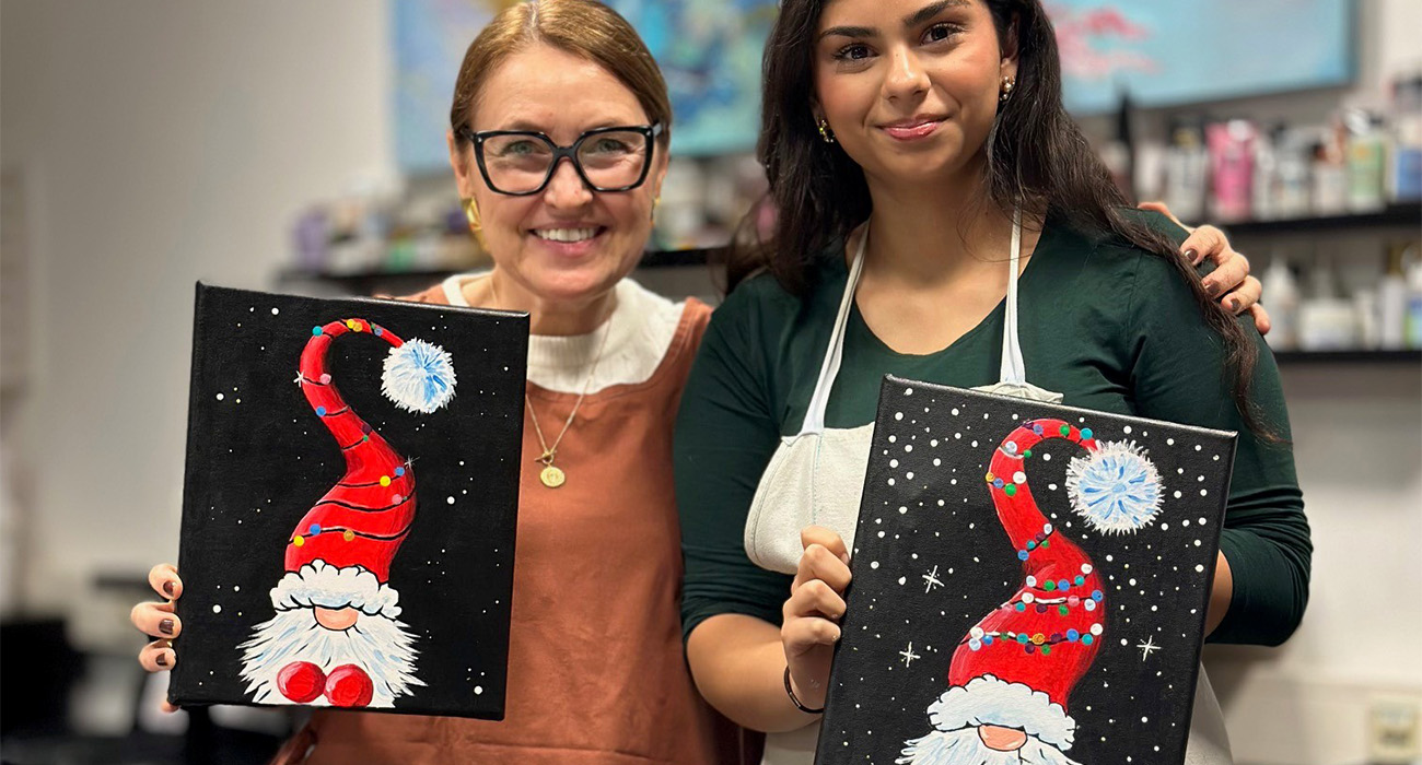 Künstlerische Nikolaus-Aktion